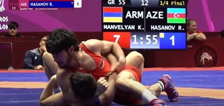 Ադրբեջանցի ըմբիշը Կարապետի հանդեպ կեղտոտ արարքից հետո մոտեցել և սեղմել է ձեռքը