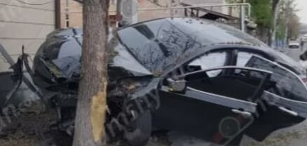 Երևանում Toyota-ն տապալել է գազախողովակի հենասյունն ու հայտնվել մայթին․ կան վիրավորներ