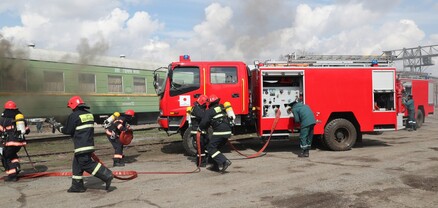 «Հարավկովկասյան երկաթուղի» ՓԲԸ-ի Գյումրու կայարանի տարածքում անցկացվել է հատուկ տակտիկական ուսումնավարժություն
