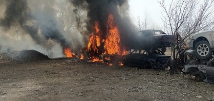 Վեդիում այրվել է 12 խոտանված ավտոմեքենա