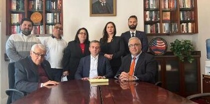 Իշխան Սաղաթելյանն այցելել է Հայ դատի Ամերիկայի հանձնախմբի Վաշինգտոնի կենտրոնական գրասենյակ