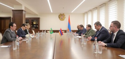 Սուրեն Պապիկյանը Բրազիլիայի դեսպանի հետ քննարկել է տարածաշրջանային անվտանգությանն առնչվող հարցեր