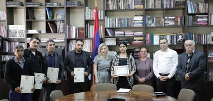 ԿԳՄՍ նախարարի տեղակալ Սվաջյանը շնորհակալագրեր է հանձնել եզդիերենի ուսուցիչներին