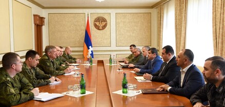 Արցախի նախագահն ընդունել է ՌԴ խաղաղապահ զորակազմի նորանշանակ հրամանատարին