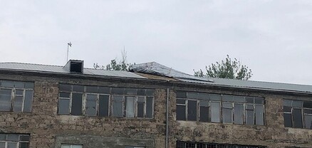 Գետափ գյուղի դպրոցի տանիքը քամուց պոկվել է