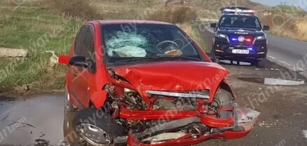 Ոստիկանության կապիտանը Mercedes-ով բախվել է քարին․ վիրավորներից մեկը երեխա է․ shamshyan.com