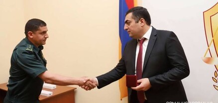 Քրեակատարողական ծառայության պետը Հանրապետության տոնի առթիվ պարգևատրել է մի շարք ծառայողների