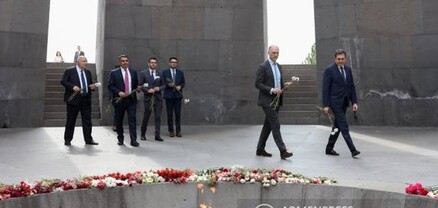 ՄԹ Եվրոպայի հարցերով նախարարը հարգանքի տուրք է մատուցել Հայոց ցեղասպանության զոհերի հիշատակին