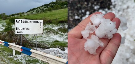 Ուժեղ կարկուտ Ոսկեպարում