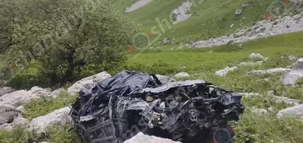 2 զոհ, 1 վիրավոր, Nissan-ը Հաղարծինի տարածքում մոտ 80 մետր գահավիժել է ձորը․ Shamshyan.com