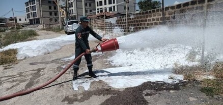 Անցկացվել են հրշեջ ավտոմեքենաների աշխատանքի վերաբերյալ գործնական պարապմունքներ