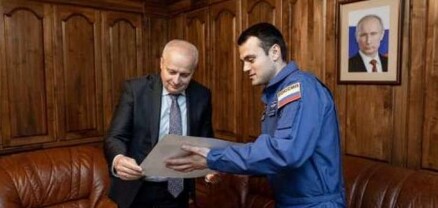 Տիեզերագնաց Հարություն Կիվիրյանը հանդիպել է ՌԴ դեսպան Կոպիրկինի հետ