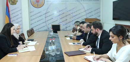 Աշխատանքի և սոցիալական հարցերի նախարարն ընդունել է ԱՄԷ-ի դեսպանին