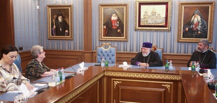 Ամենայն Հայոց Կաթողիկոսն ընդունել է ԵՄ դեսպան Անդրեա Վիկտորինին