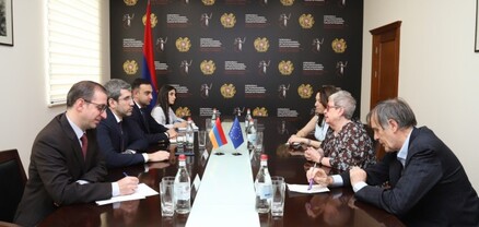 Գրիգոր Մինասյանն ընդունել է ԵՄ պատվիրակության ղեկավար Անդրեա Վիկտորինի գլխավորած պատվիրակությանը