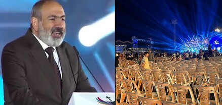 Ցավոտ ապտակ․ Նիկոլ Փաշինյանի ելույթի ժամանակ մարդիկ լքել են մարզադաշտը