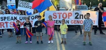 Քի՛մ, խոսի՛ր Արցախի մասին․ ակցիա՝ Քարդաշյանների տան դիմաց