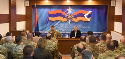 Արցախի նորընտիր նախագահը ԱԱԾ-ի հետ քննարկել է արտաքին ու ներքին միջավայրին առնչվող զարգացումները