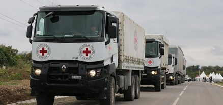 ԿԽՄԿ-ի ավտոշարասյունով մոտ 70 տոննա մարդասիրական օգնություն հատել է Լաչինի ճանապարհը