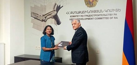 ՀՀ քաղաքաշինության կոմիտեի նախագահը և Հնդկաստանի դեսպանը քննարկել են բնագավառում համագործակցության հարցեր