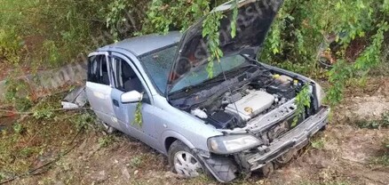 Opel Astra-ն դուրս է եկել երթևեկելի գոտուց և կողաշրջված հայտնվել է դաշտում. shamshyan.com