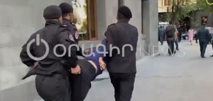 Դանակ կար մոտը․ բերետավորները հրապարակից քաղաքացուն բերման ենթարկեցին