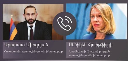Արարատ Միրզոյանը նորվեգացի գործընկերոջ հետ քննարկել է Լեռնային Ղարաբաղի էթնիկ զտման մանրամասները