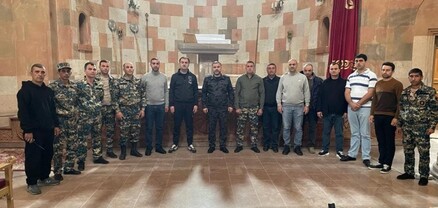 Փրկարարները Ստեփանակերտի Մայր տաճարում այսօր աղոթք են բարձրացրել