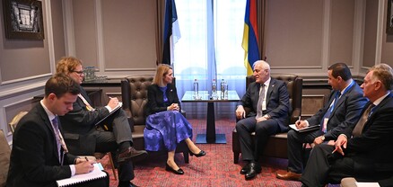 Նախագահ Վահագն Խաչատուրյանը հանդիպել է Էստոնիայի վարչապետի հետ