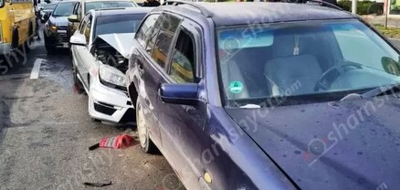 Շղթայական ավտովթար՝ Երևանում. բախվել են Honda-ն, Nissan-ը, 2 Mercedes ու Chevrolet-ը. shamshyan.com