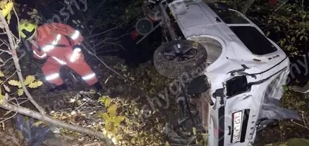 «Սատանի կամրջի» հարևանությամբ «Նիվան» մոտ 100 մետր գլորվել ու կողաշրջված հայտնվել է անտառում․ shamshyan.com