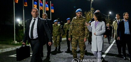 Գերմանիայի ԱԳ նախարարը այցելեց Հայաստանի զինված ուժերի խաղաղապահ բրիգադ
