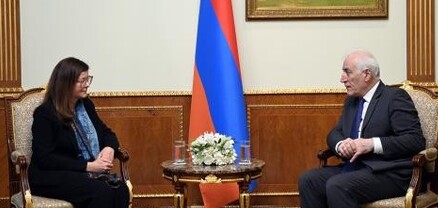 Նախագահ Վահագն Խաչատուրյանն ընդունել է Հայաստանում ՅՈՒՆԻՍԵՖ-ի ներկայացուցիչ Քրիսթինե Վայգանդին