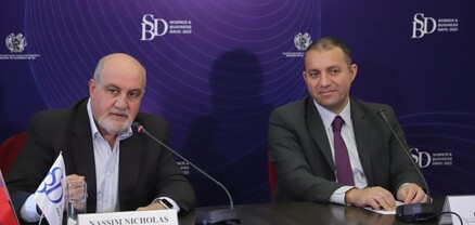 Կայացել է էկոնոմիկայի նախարար Վահան Քերոբյանի և աշխարհահռչակ գիտնական Նասիմ Թալեբի համատեղ մամուլի ասուլիսը