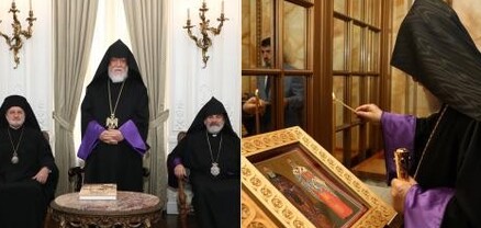 Արամ Ա Կաթողիկոսը այցելել է ԱՄՆ-ում հույն ուղղափառ համայնքի հոգևոր պետին