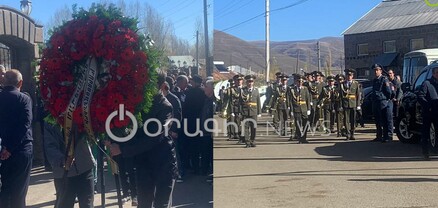 Ապարանում վերջին հրաժեշտն են տալիս ՔՊ-ական պատգամավոր Մաթևոս Ասատրյանին. լուսանկարներ