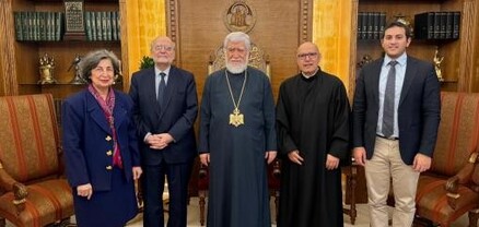 Միջին Արևելքի եկեղեցիների խորհրդի քարտուղարը այցելել է Արամ Ա․ Վեհափառ Հայրապետին