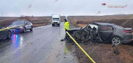 Սյունիքում բախվել են BMW-ն և Kia Optima-ն. կա 5 վիրավոր. shamshyan.com
