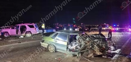 Կոտայքի մարզում՝ «Լուսաբաց» ռեստորանի հարևանությամբ, բախվել են Toyota 4Runner-ն ու Lada-ն. կա 1 զոհ, 2 վիրավոր. shamshyan.com