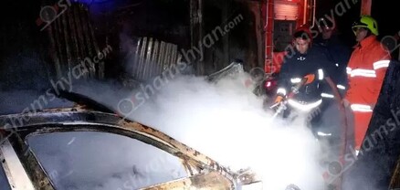 Խոշոր հրդեհ՝ Պտղունք գյուղում. BMW-ն վերածվել է մոխրակույտի. shamshyan.com