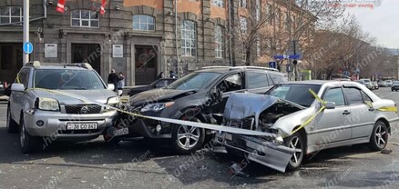 ՀՊՏՀ-ի դիմաց բախվել են Nissan X-Trail-ը, Toyota-ն և Mercedes-ը. վիրավոր երեխան հոսպիտալացվել է. shamshyan.com