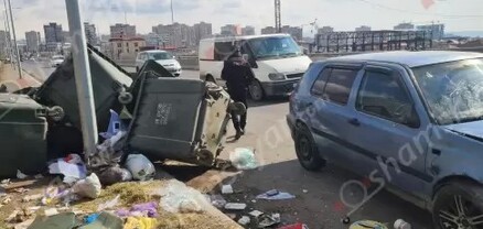 Երևանում 25-ամյա վարորդը Volkswagen Golf-ով աղբարկղերի ջարդի հեղինակ է դարձել. shamshyan.com