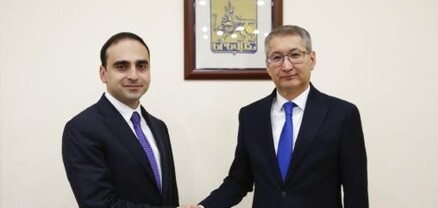 Ավինյանը Ղազախստանի դեսպանի հետ քննարկել է Երևանի և Աստանայի միջև նախանշվող համաձայնագրի ստորագրումը