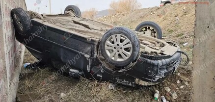 «Ծիրանի» ռեստորանի մոտ Opel-ը գլխիվայր հայտնվել է քարե պարսպի մոտ․ կա վիրավոր․ shamshyan.com