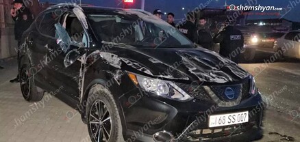 Աբովյան քաղաքում բախվել են Opel-ն ու Nissan-ը. վերջինը գլխիվայր շրջվել է. shamshyan.com