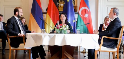 Մեկնարկել է Հայաստանի, Գերմանիայի և Ադրբեջանի ԱԳ նախարարների եռակողմ հանդիպումը