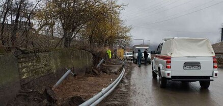 Փլուզում Սանահինում. վնասվել է գազատար խողովակը