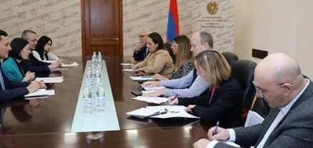 Անդրեասյանն ընդունել է Եվրոպական կրթական հիմնադրամի փորձագիտական առաքելության ներկայացուցիչներին