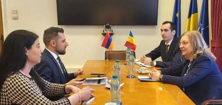 Ռումինիայում ՀՀ դեսպան Տիգրան Գալստյանը հանդիպում է ունեցել ԱԳՆ պետքարտուղար Դանիելա Գիտմանի հետ