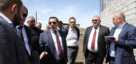 Քաղաքաշինության կոմիտեի նախագահը և Շիրակի մարզպետը շրջայց են կատարել շինհրապարակներում